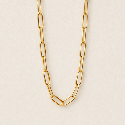 Sofia Paperclip Necklace Stainless Steel