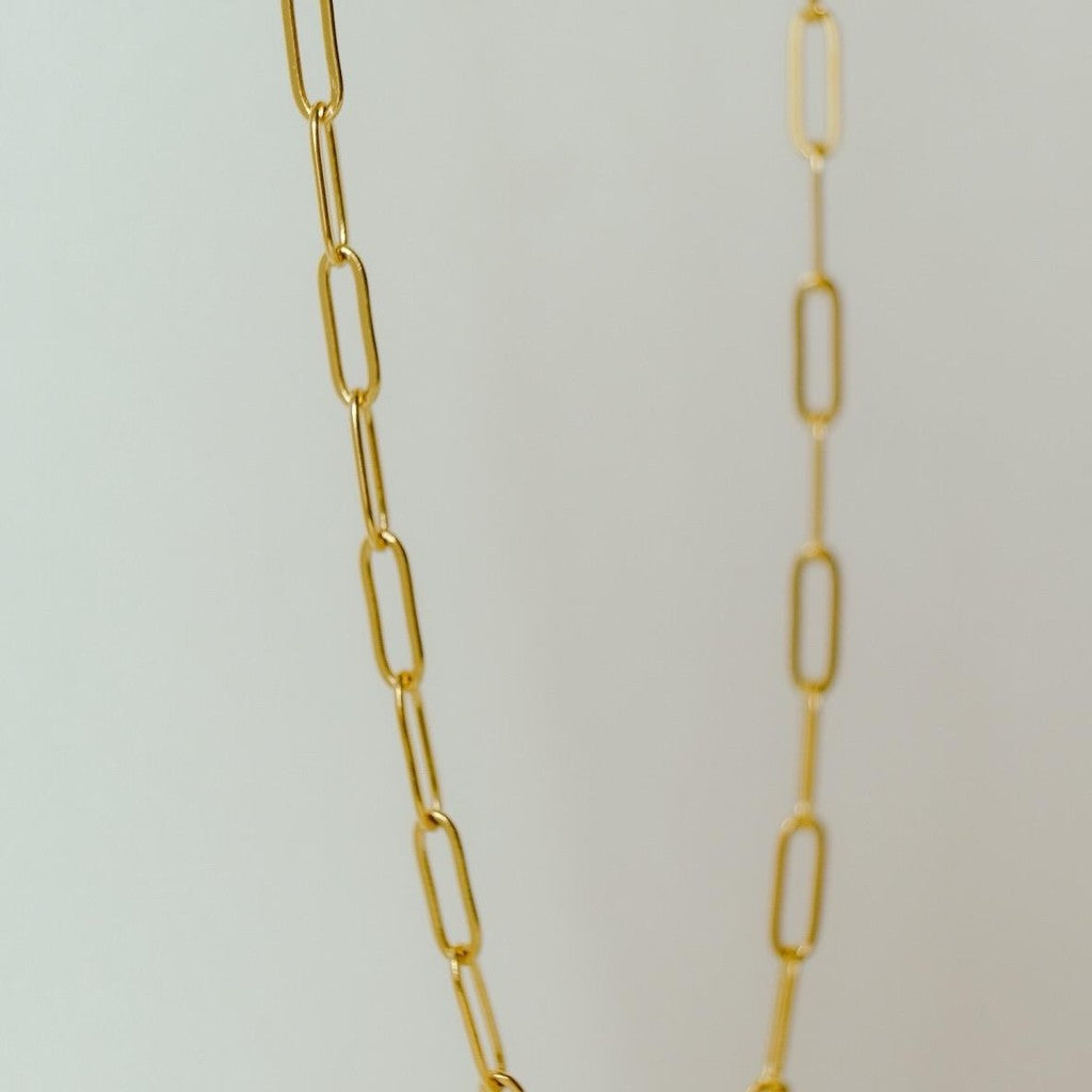 Sofia Paperclip Necklace Stainless Steel