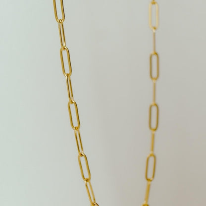 Sofia Paperclip Necklace Stainless Steel